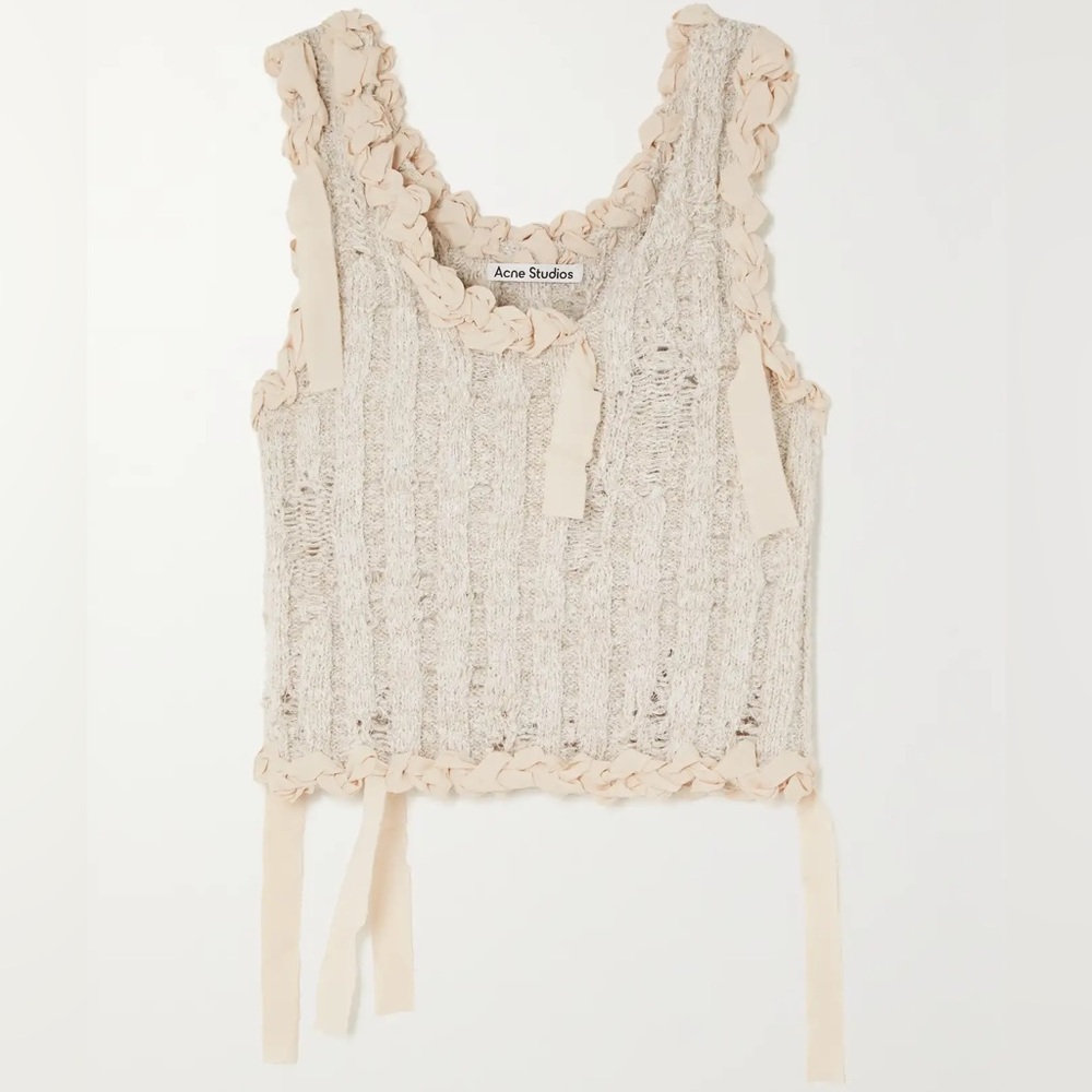 Acne Studios Braided knit tank top